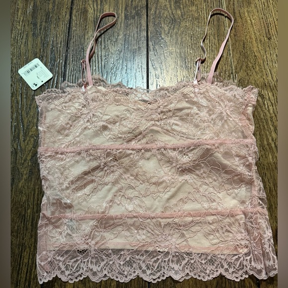 Free People Intimately Lacey Essential Cami in MISTY ROSE MSRP $48 Size S NWT - Picture 5 of 7